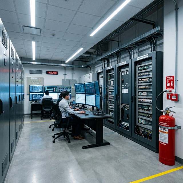 BMS Room Fire Safety: Integrating FK-5-1-12 Clean Agent Systems