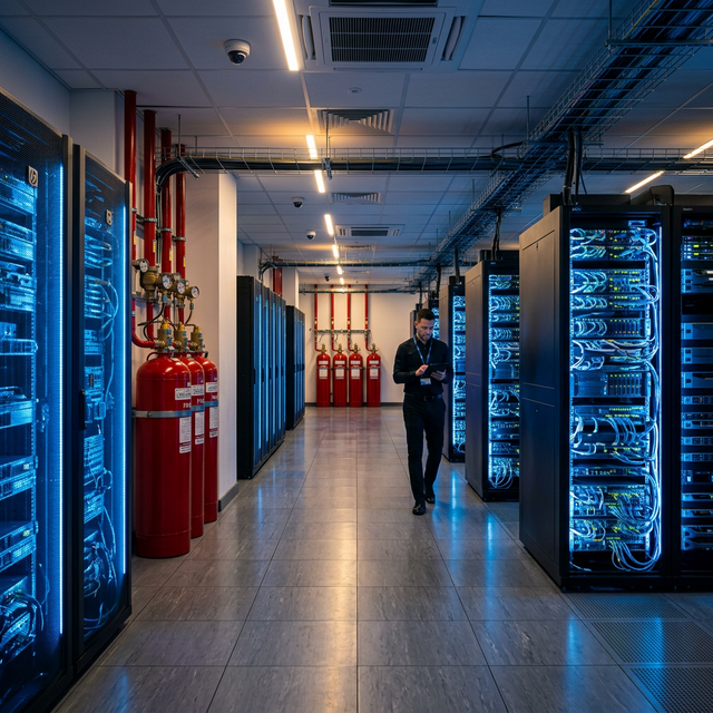 NFPA 2001 Standards for Server Room Fire Protection with FK-5-1-12