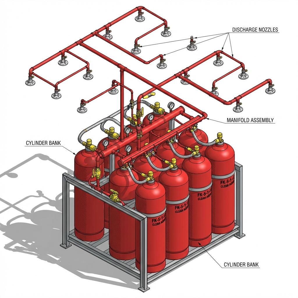 FK-5-1-12 Cylinder Bank Isometric System